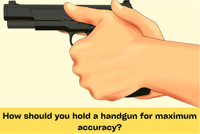 How should you hold a handgun for maximum accuracy? How should you hold a handgun for maximum accuracy?